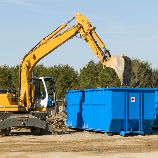 can i request a rental extension for a residential dumpster in South Amana